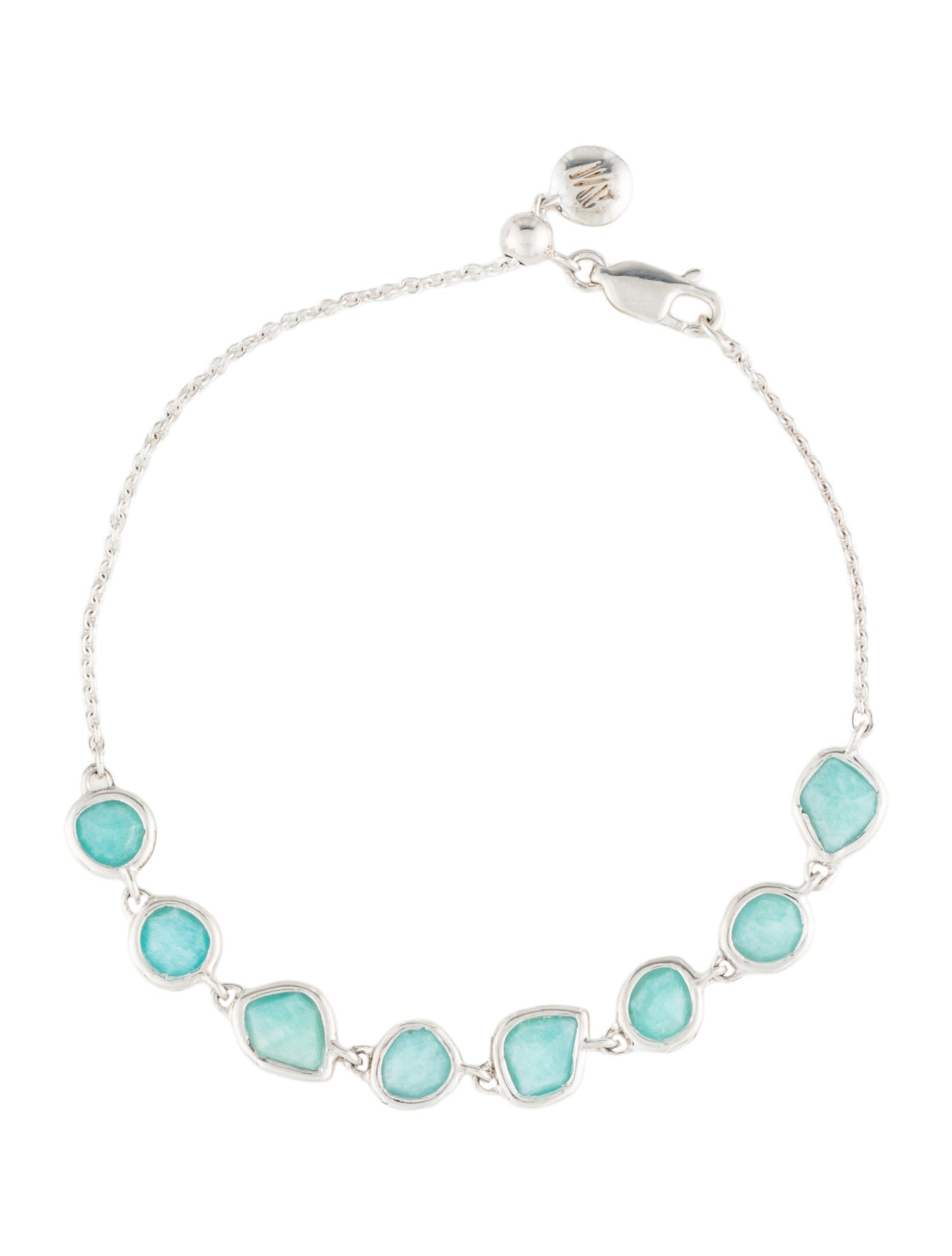 Monica Vinader Amazonite Siren Mini Nugget Cluster Bracelet