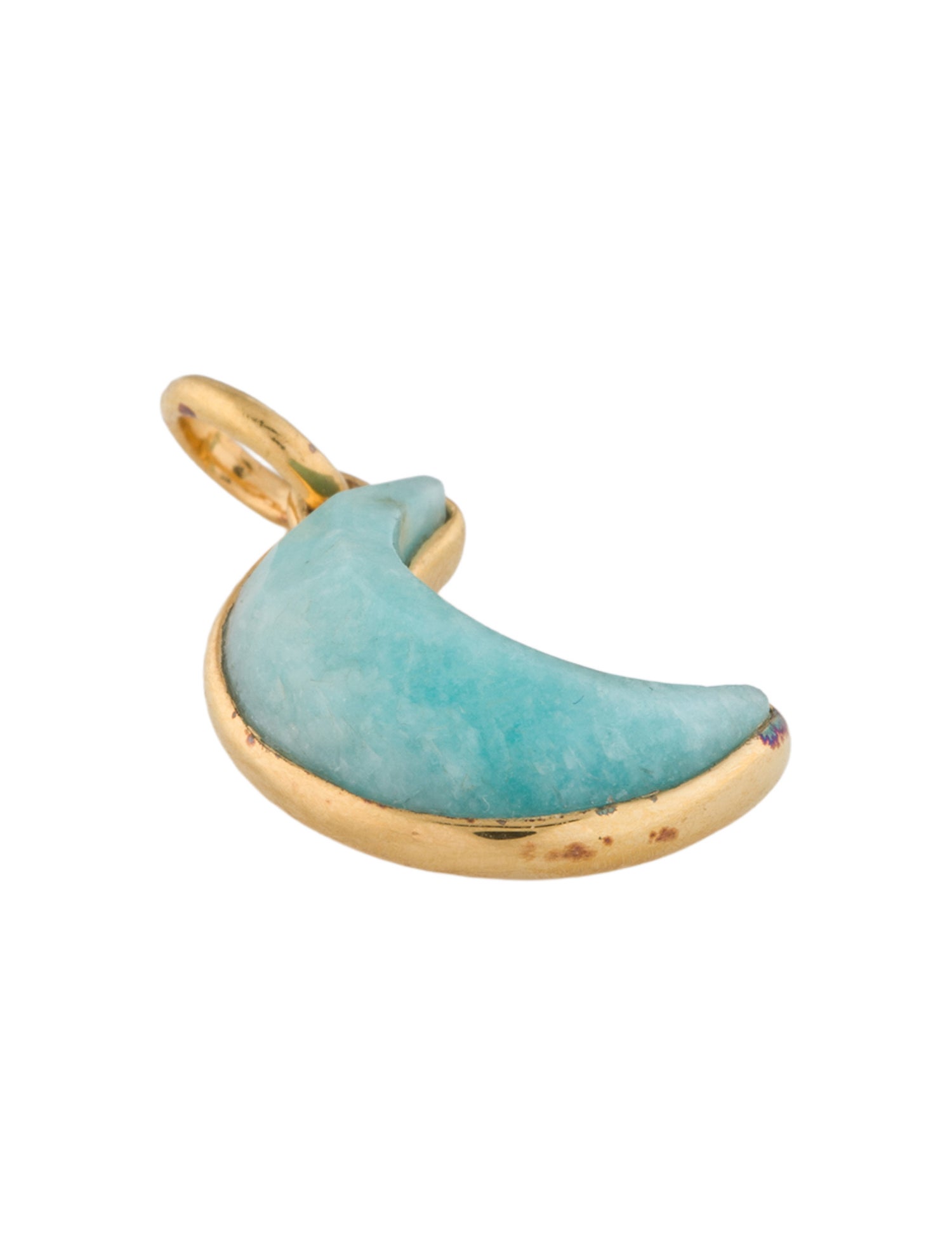 Monica Vinader Amazonite Crescent Moon Pendant