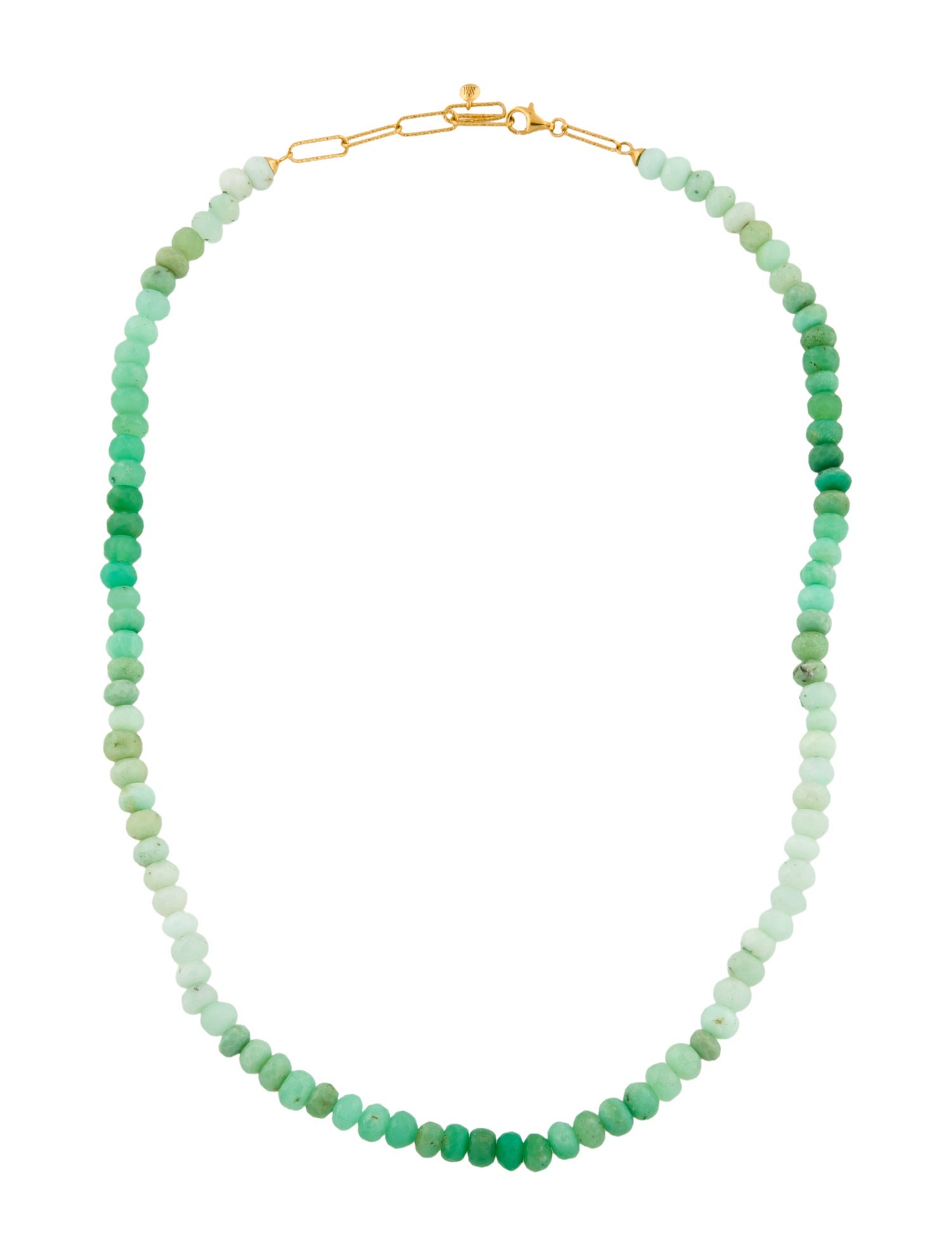 Monica Vinader Chrysoprase & Dyed Chalcedony Bead Hope Necklace