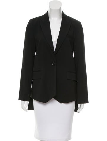Marissa Webb High-Low Notch-Lapel Blazer