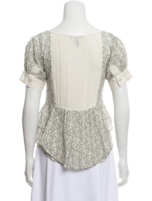 Marissa Webb Short Sleeve Lace Top