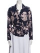 Marissa Webb Floral Print V-Neck Blouse