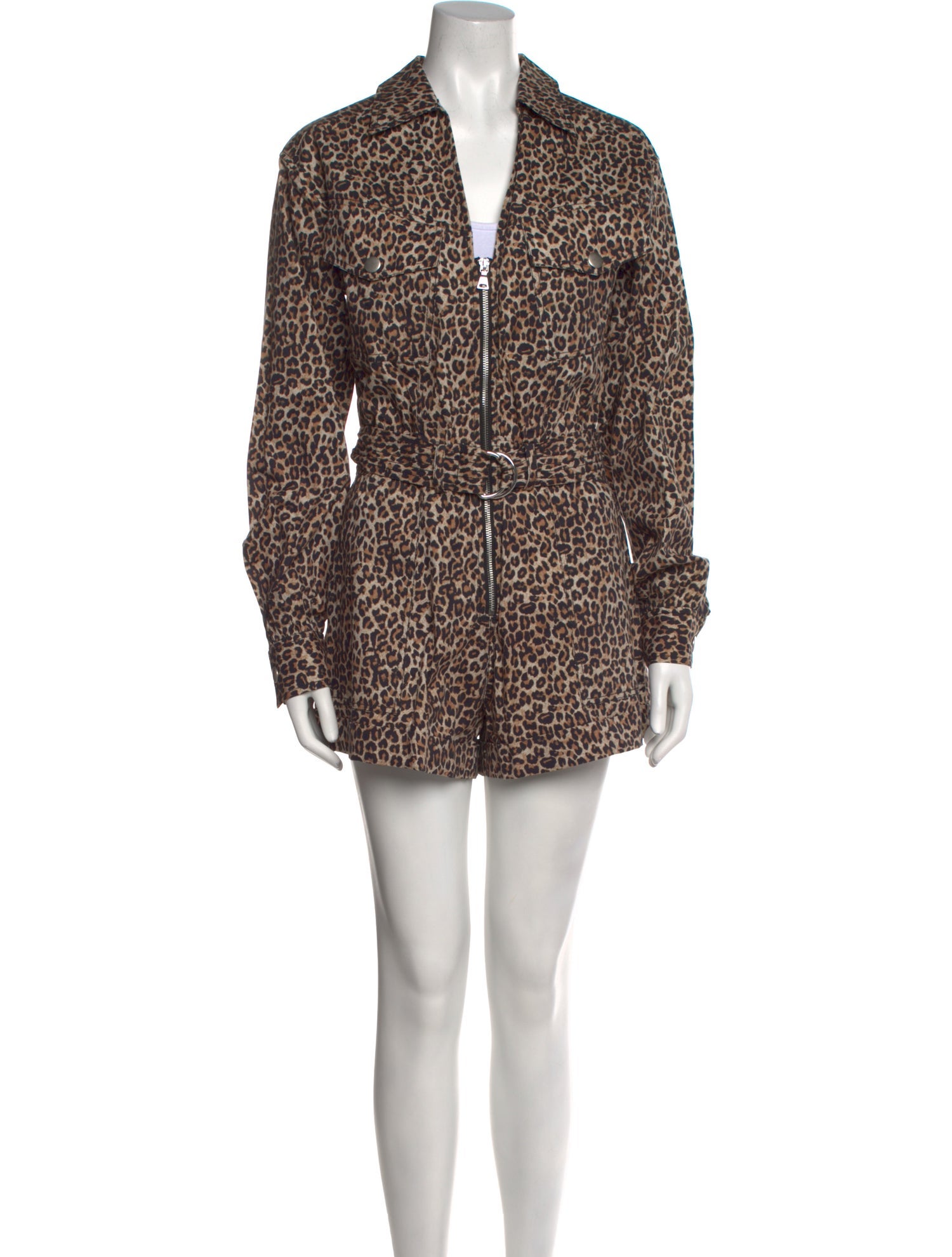 Marissa Webb Animal Print Romper