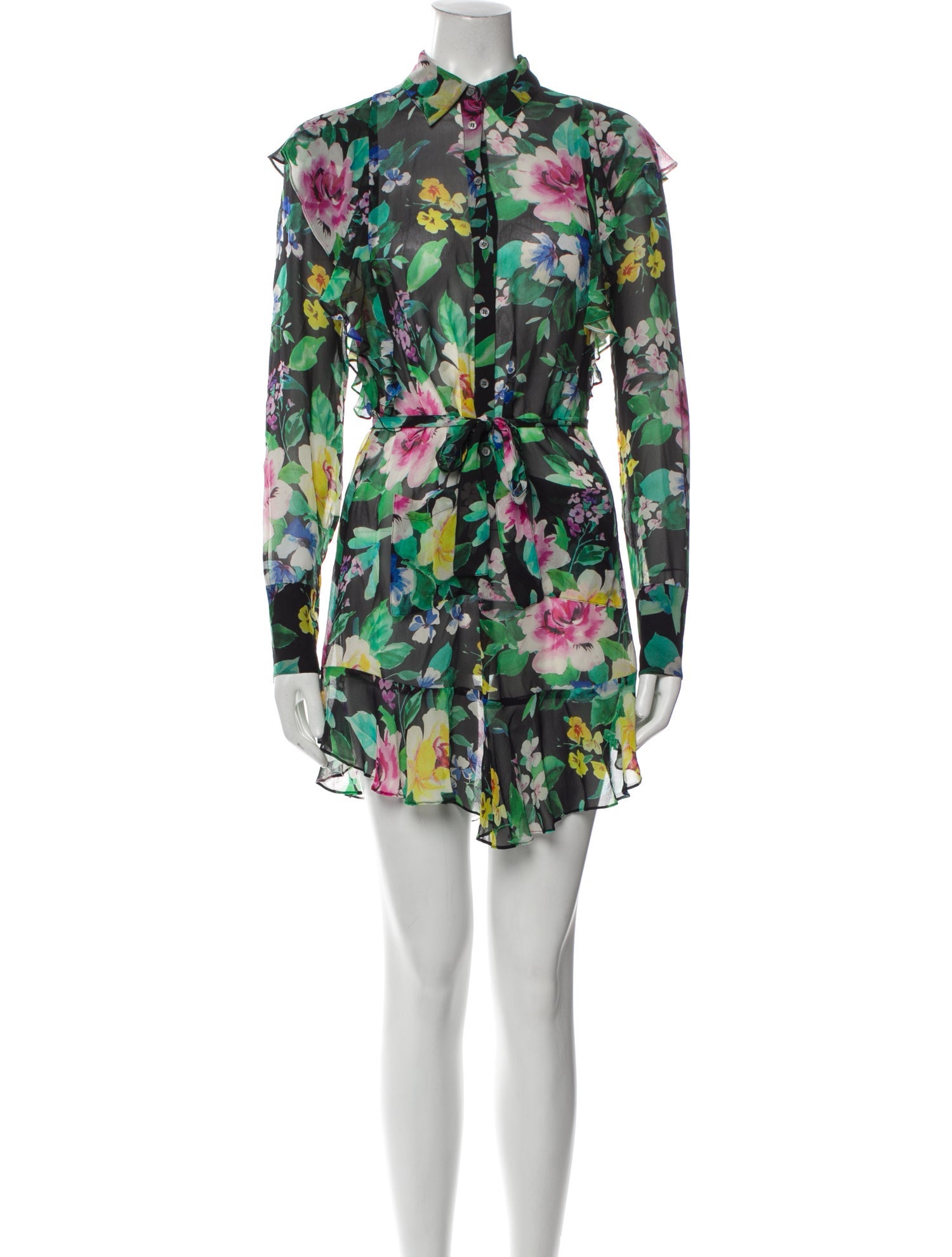 Marissa Webb Floral Print Mini Dress