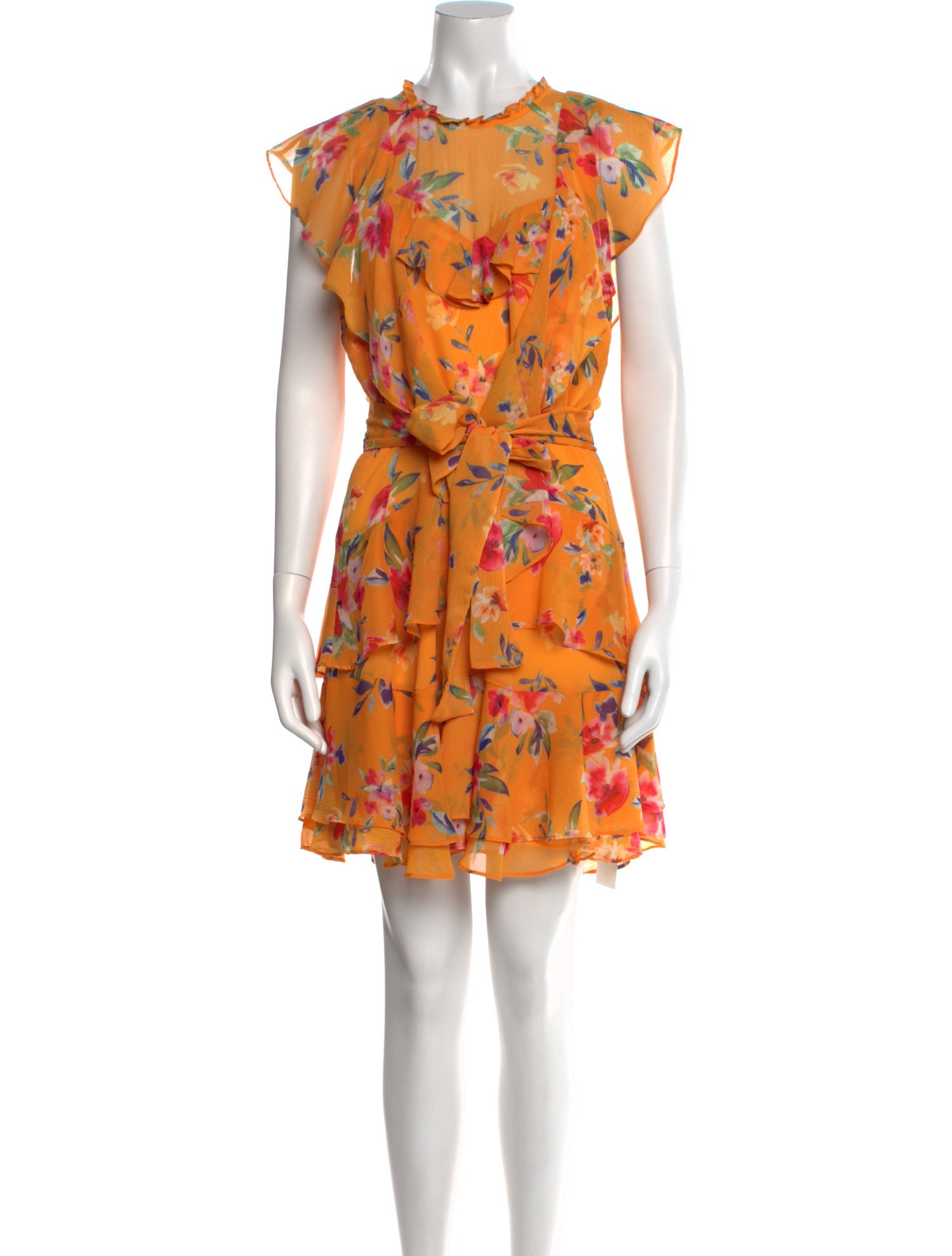 Marissa Webb Floral Print Mini Dress