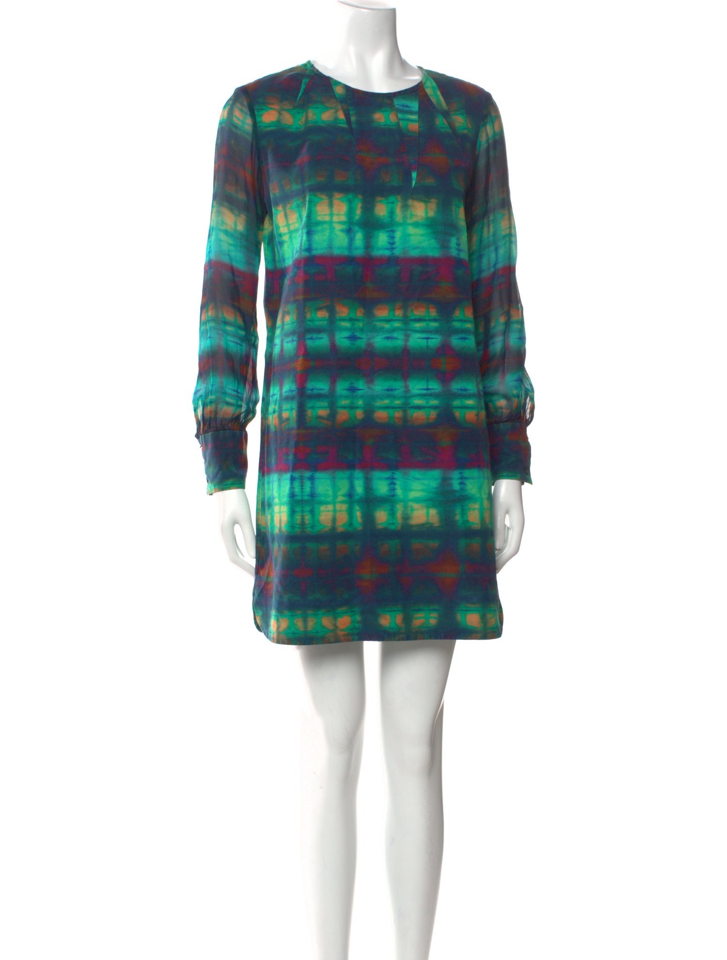 Marissa Webb Tie-Dye Print Mini Dress