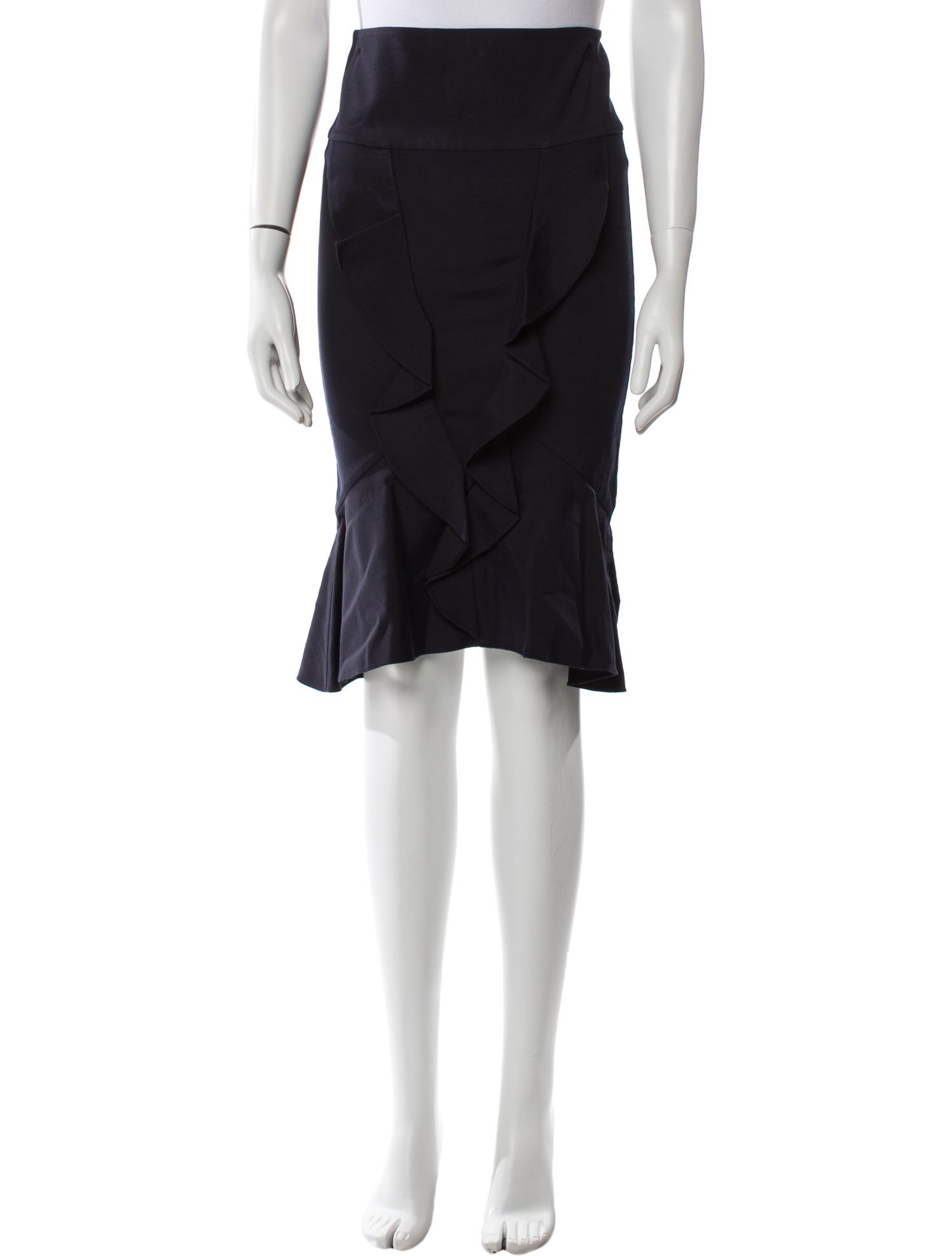 Marissa Webb Ruffle Embellishment Knee-Length Skirt