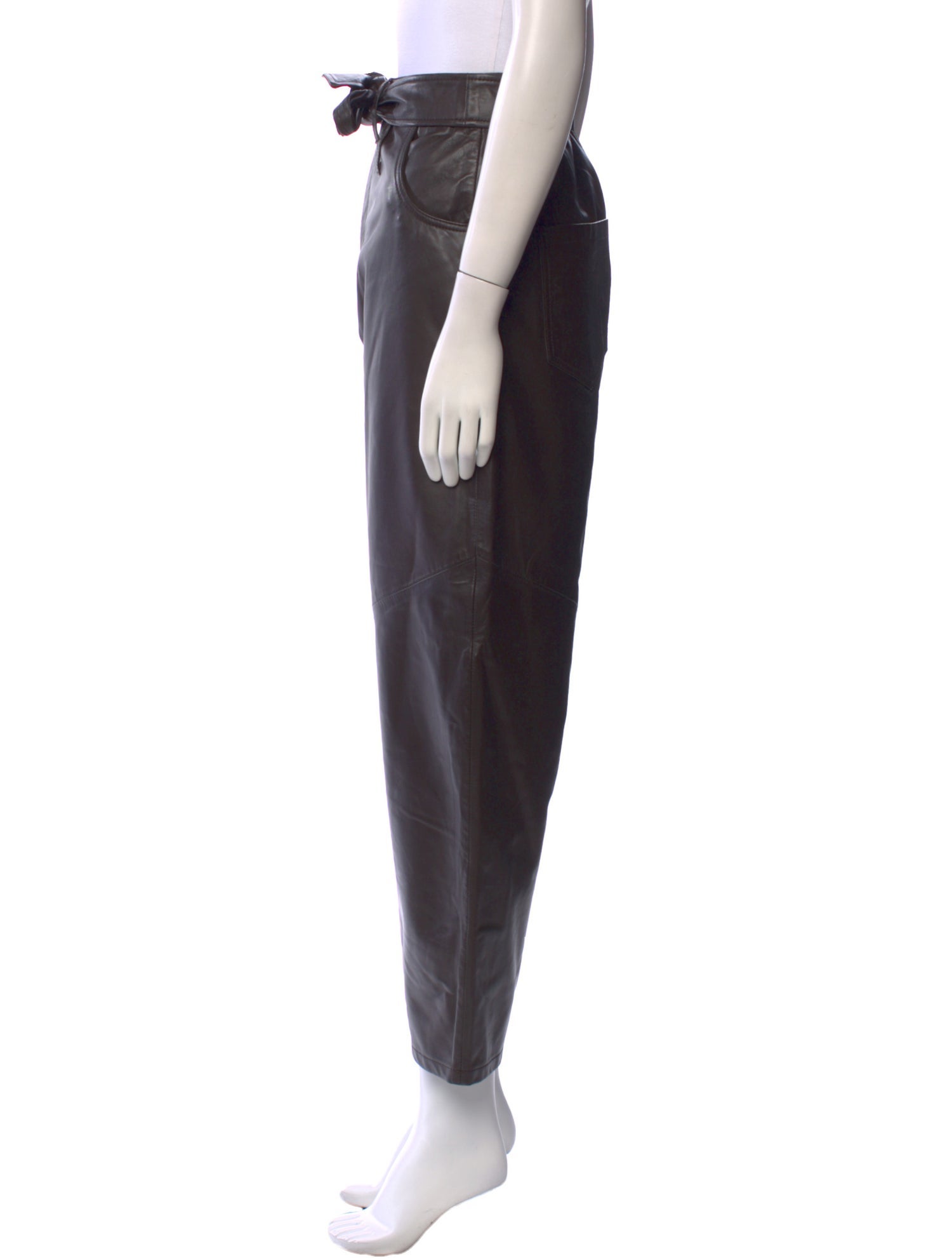 Marissa Webb Lamb Leather Straight Leg Pants w/ Tags