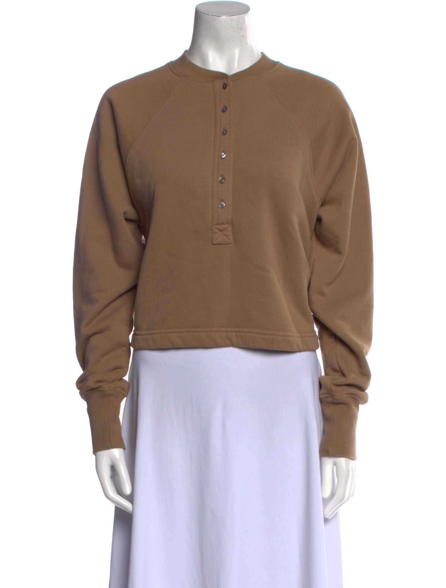 Marissa Webb Mock Neck Long Sleeve Sweatshirt