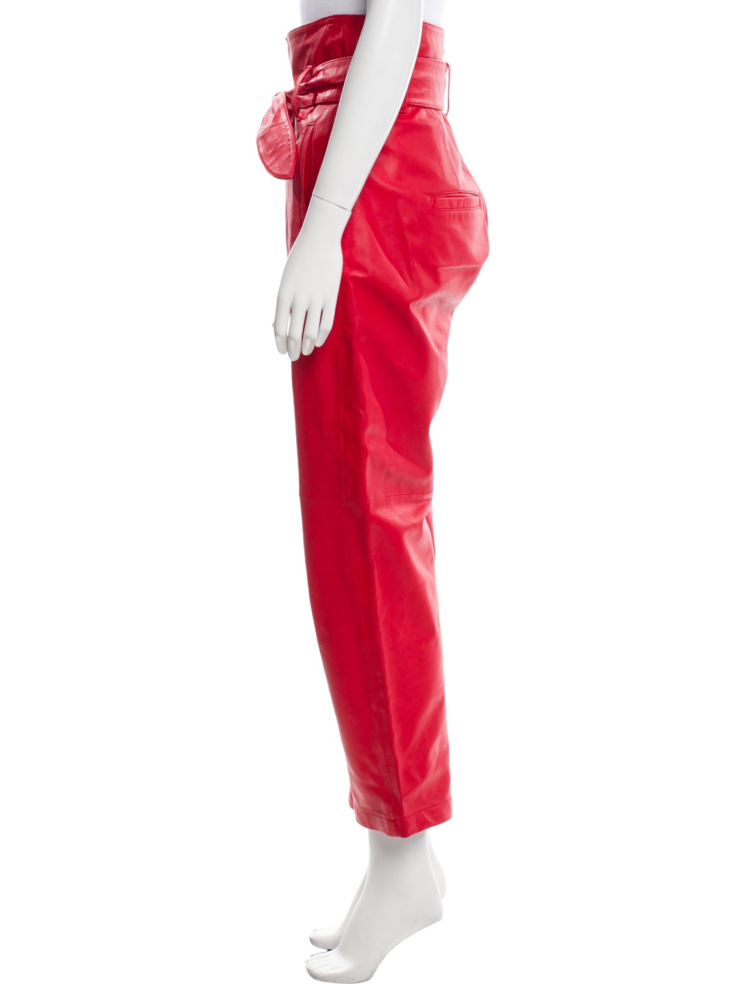 Marissa Webb Lamb Leather Straight Leg Pants