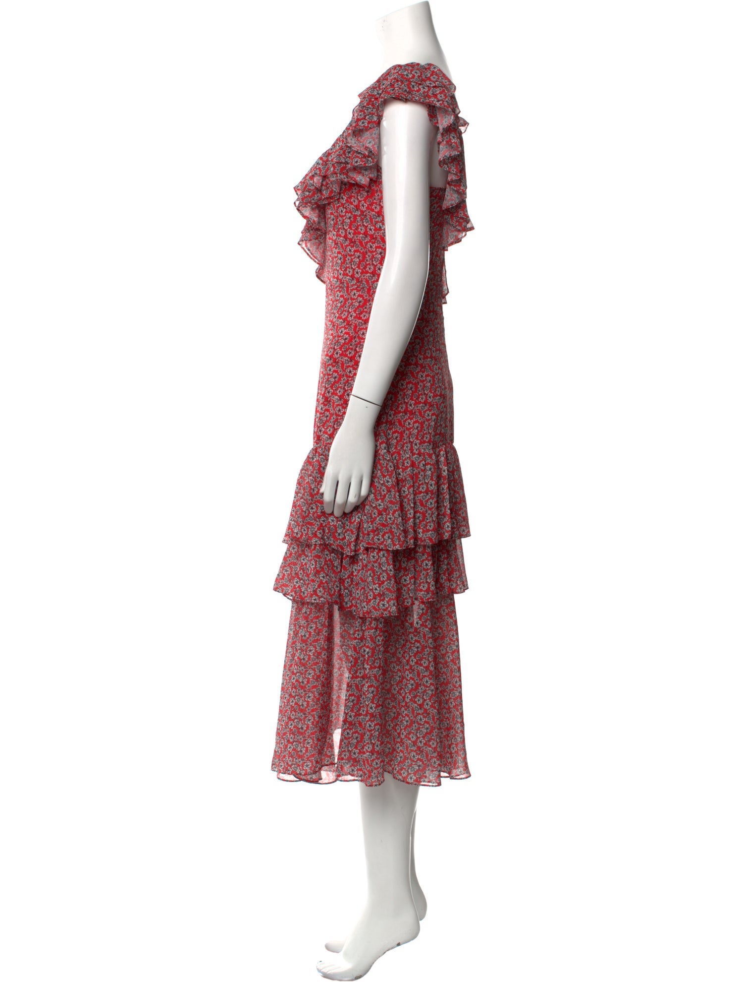 Marissa Webb Floral Print Long Dress