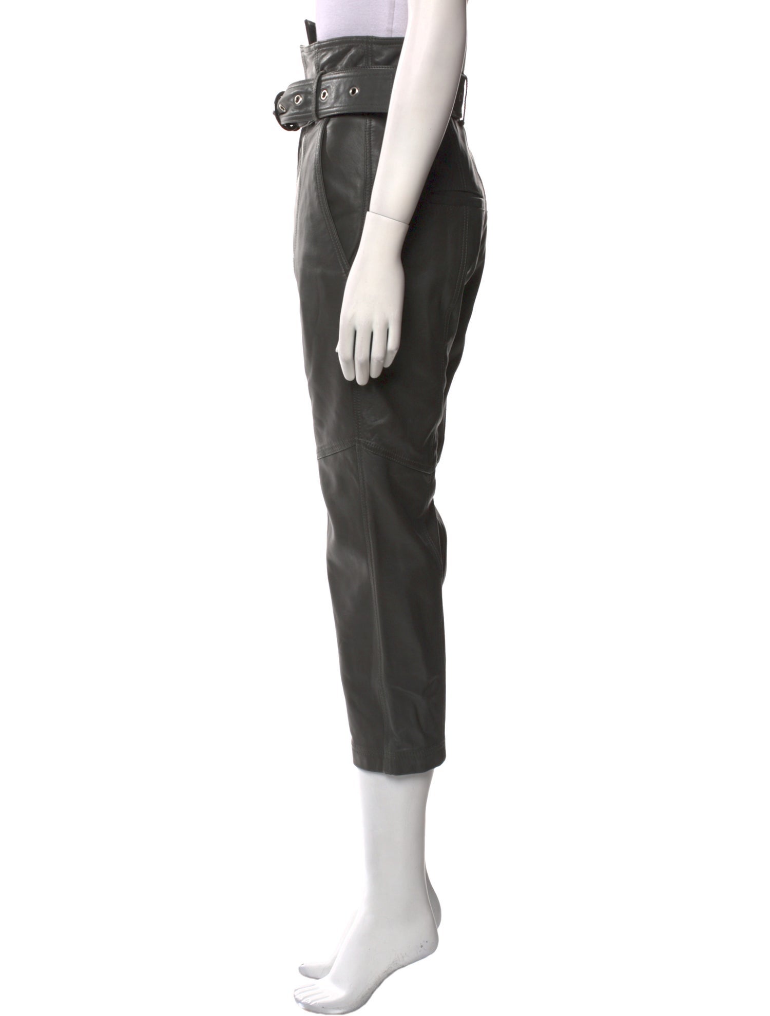 Marissa Webb Leather Straight Leg Pants