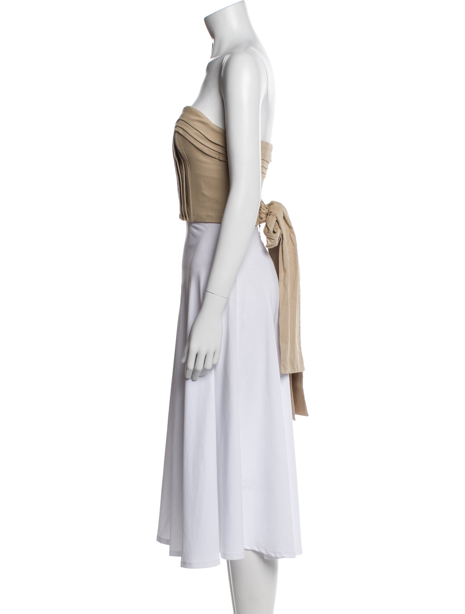 Marissa Webb Strapless Crop Top