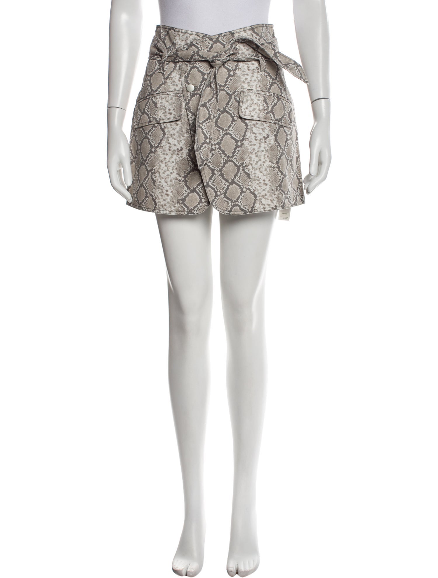 Marissa Webb Animal Print Mini Skirt