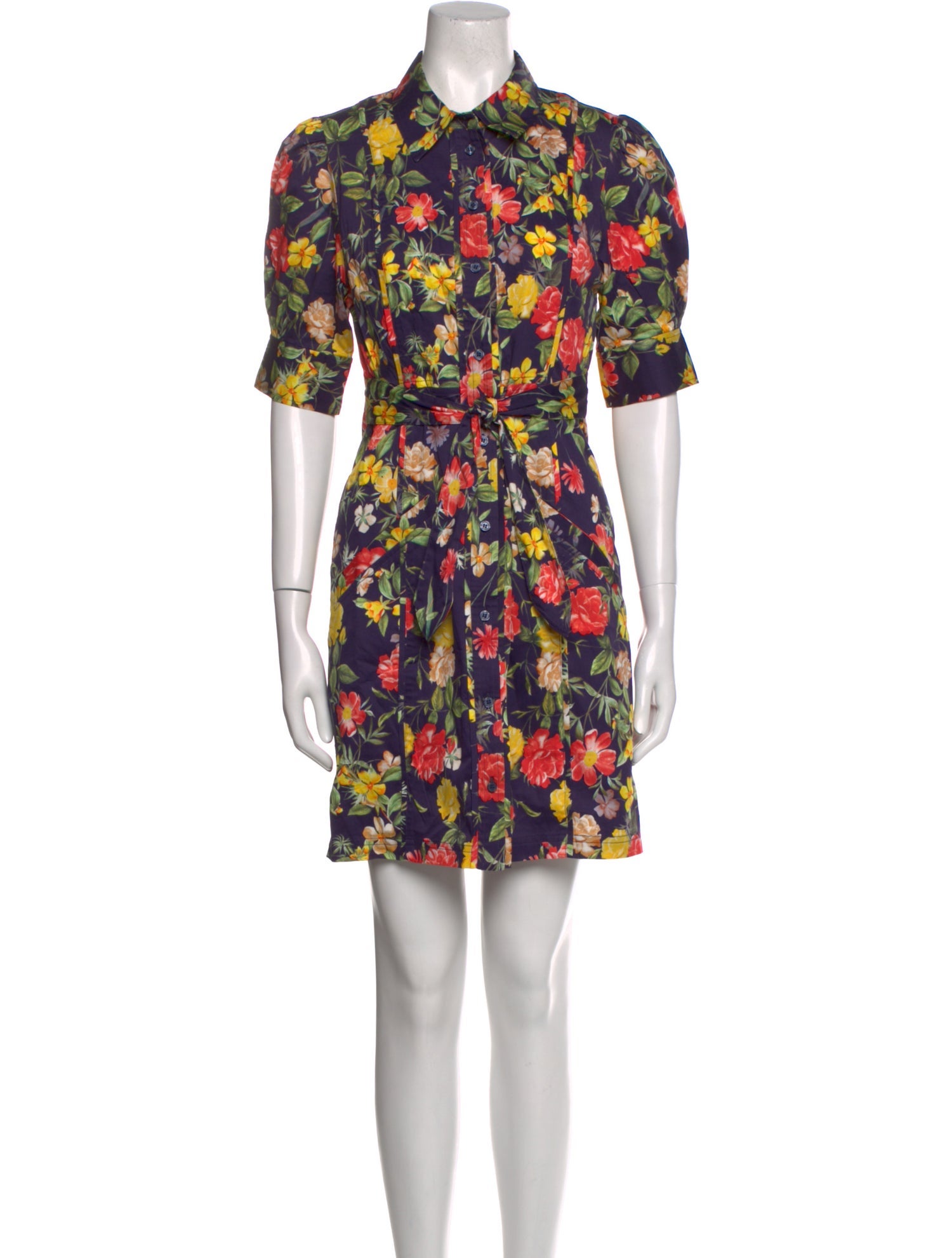 Marissa Webb Floral Print Mini Dress