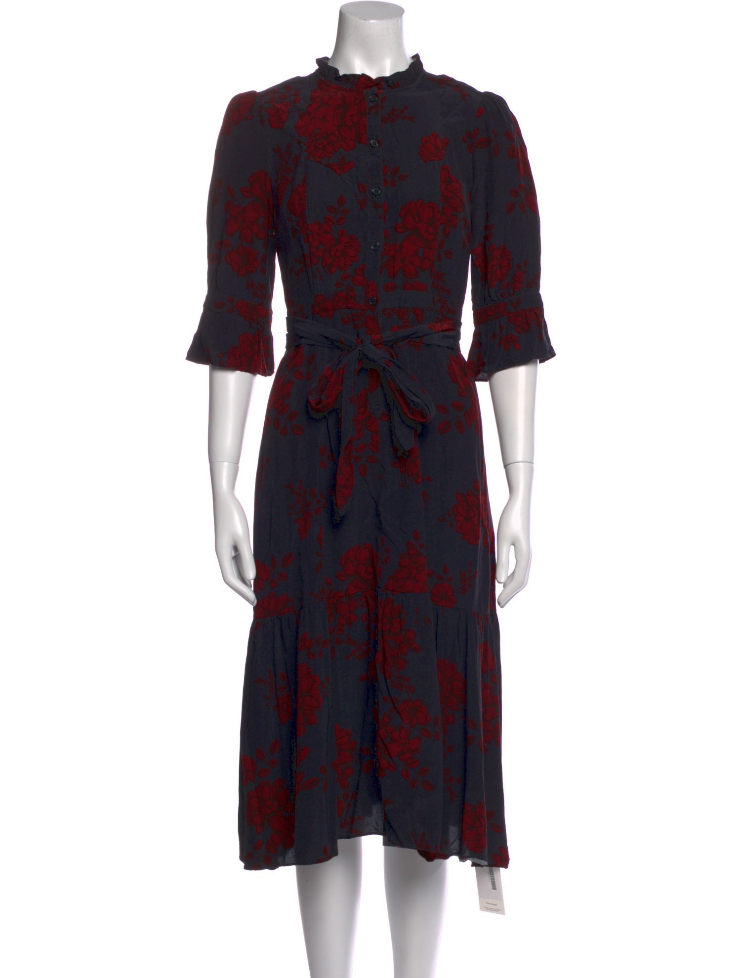 Marissa Webb Printed Midi Length Dress