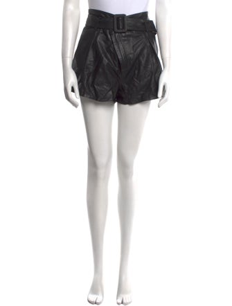 Marissa Webb Lamb Leather Mini Shorts