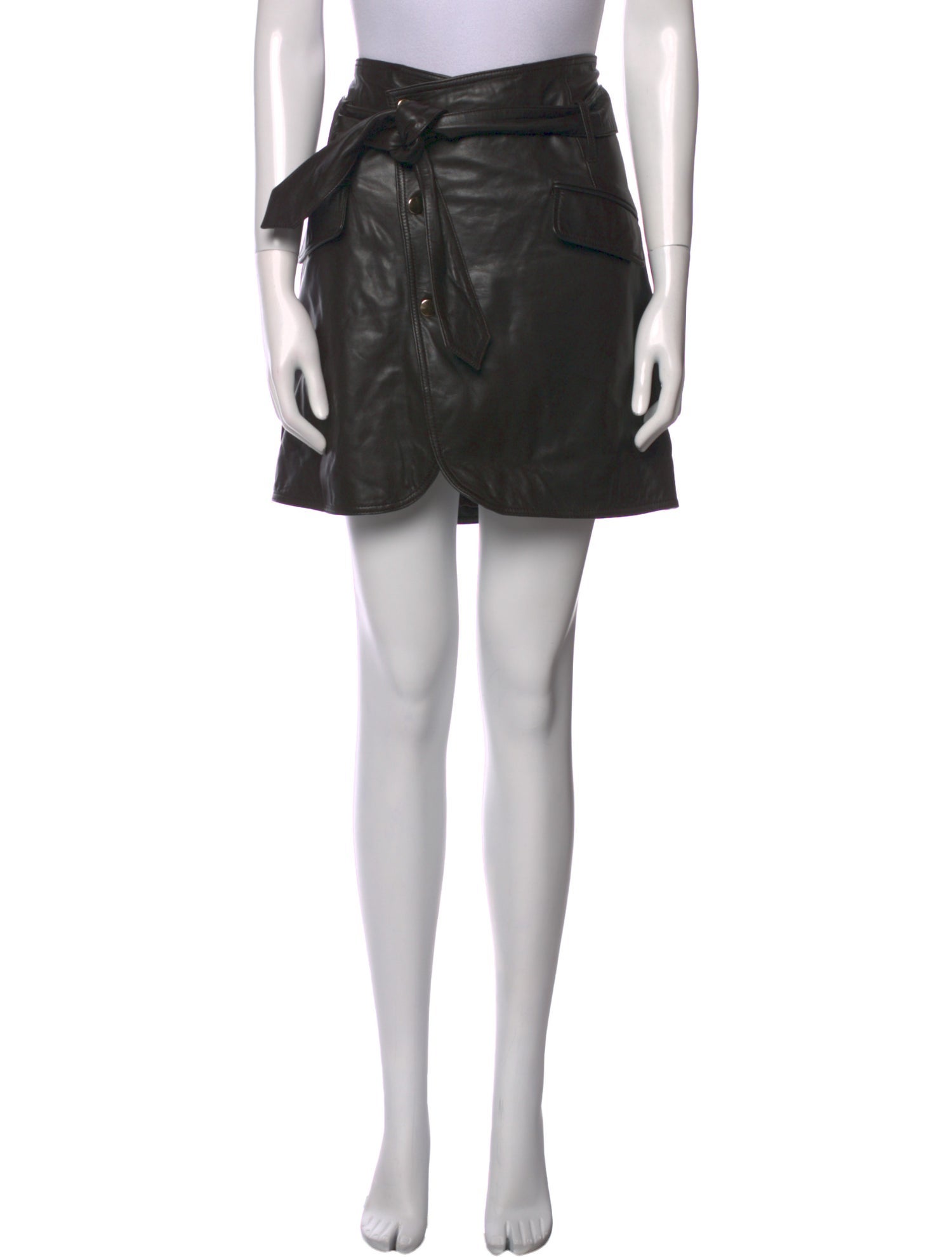 Marissa Webb Leather Mini Skirt