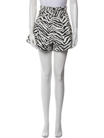 Marissa Webb Animal Print Mini Shorts