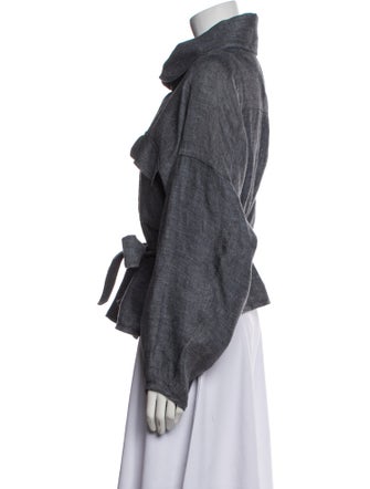 Marissa Webb Linen Tweed Pattern Jacket