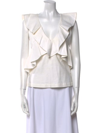 Marissa Webb V-Neck Sleeveless Top