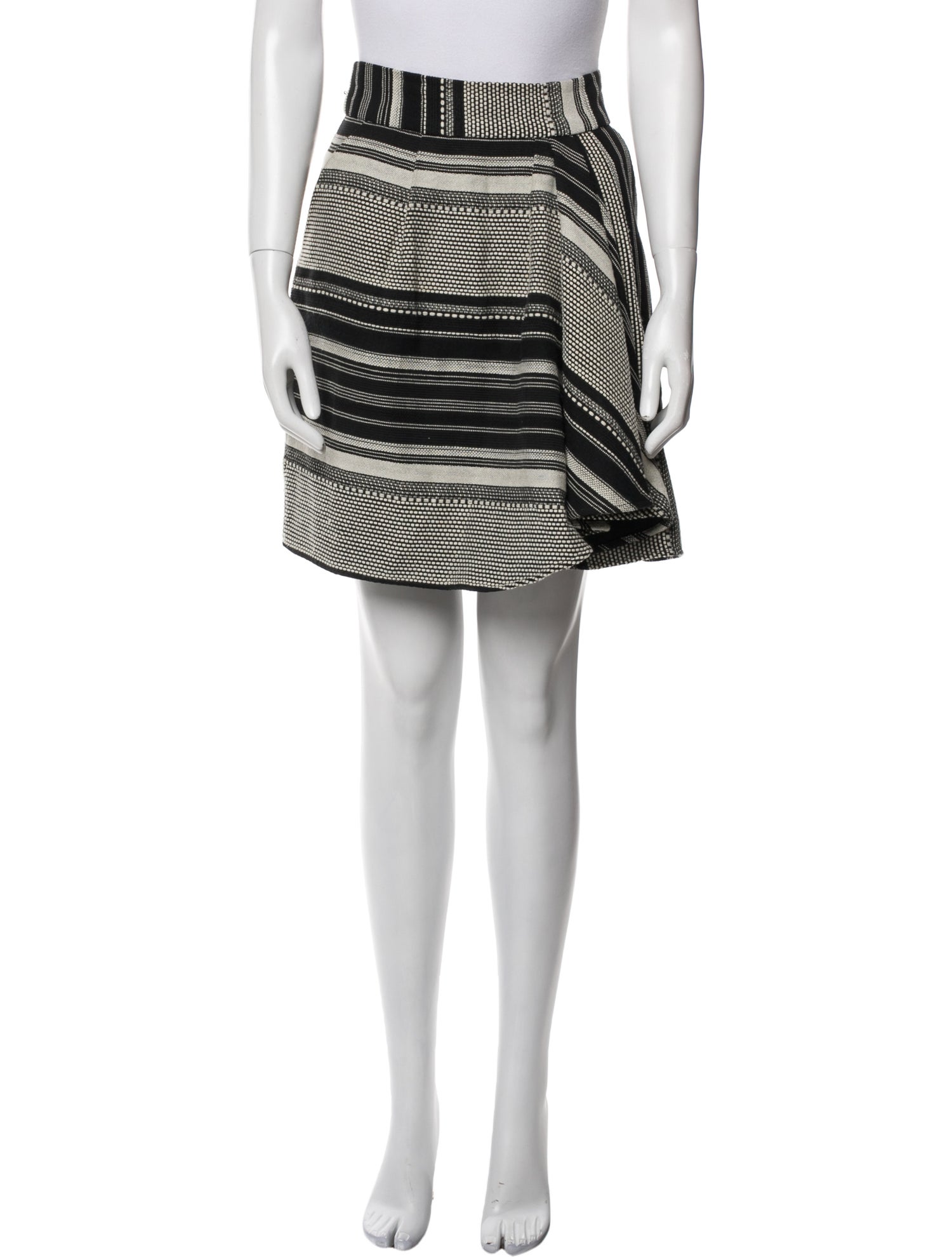Marissa Webb Striped Knee-Length Skirt