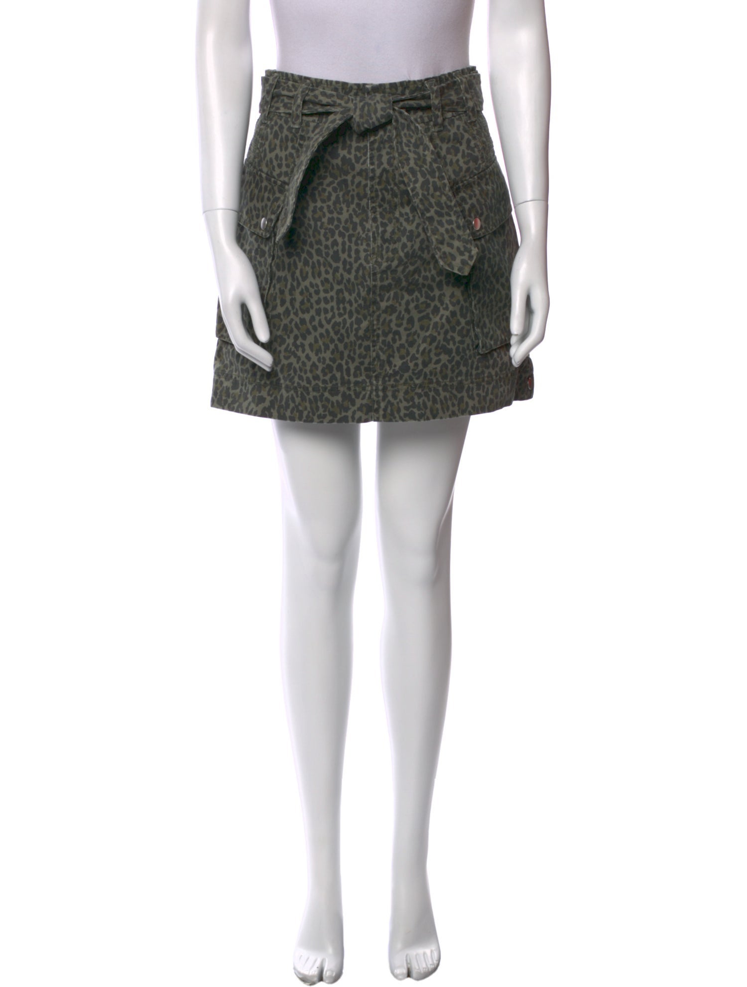 Marissa Webb Animal Print Mini Skirt