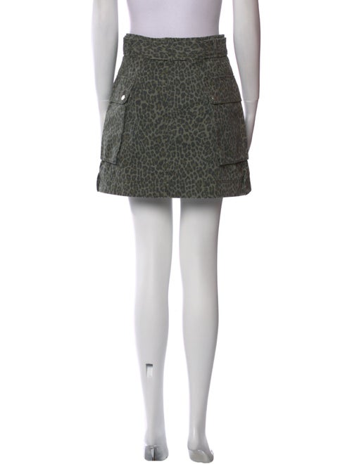 Marissa Webb Animal Print Mini Skirt
