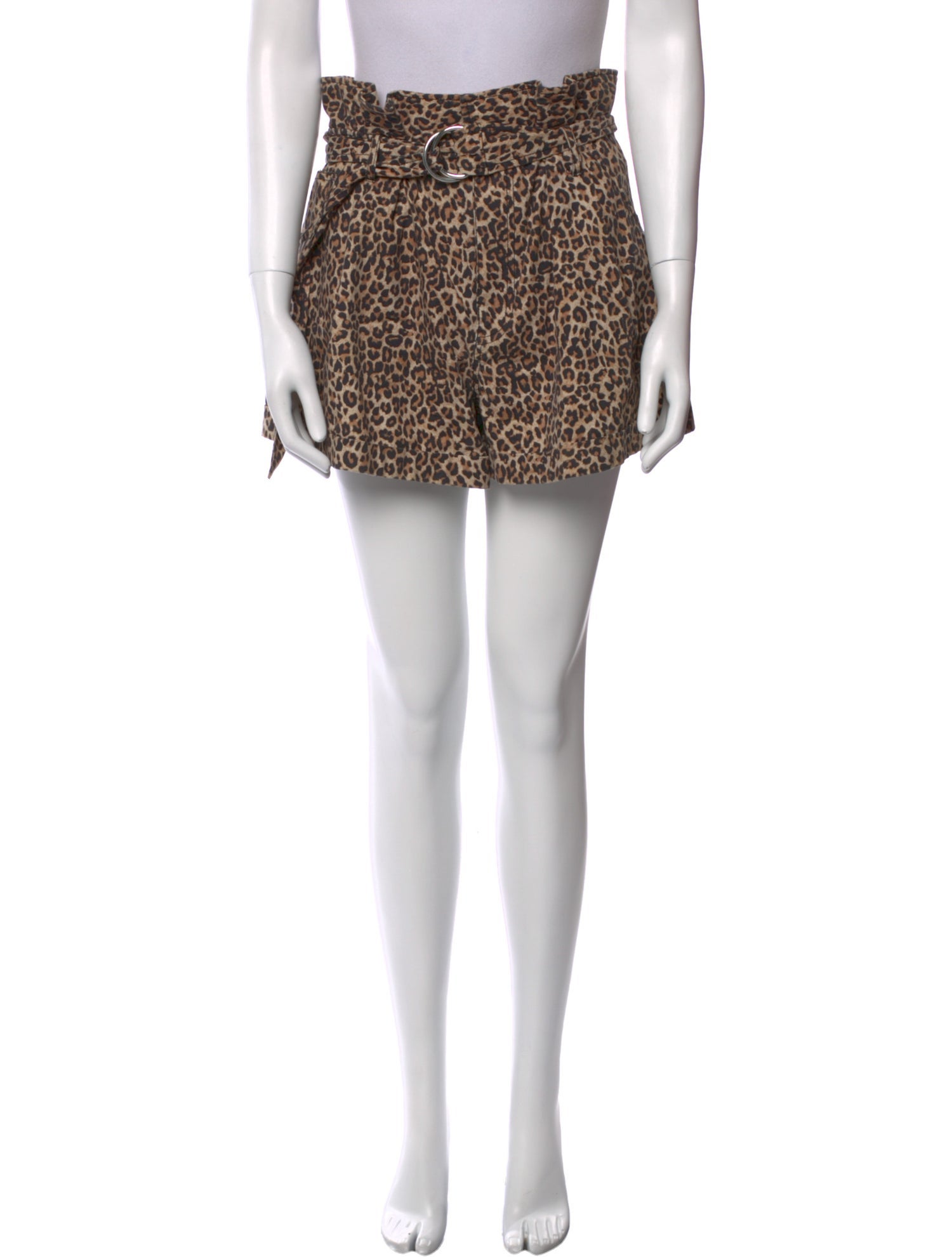 Marissa Webb Animal Print Mini Shorts