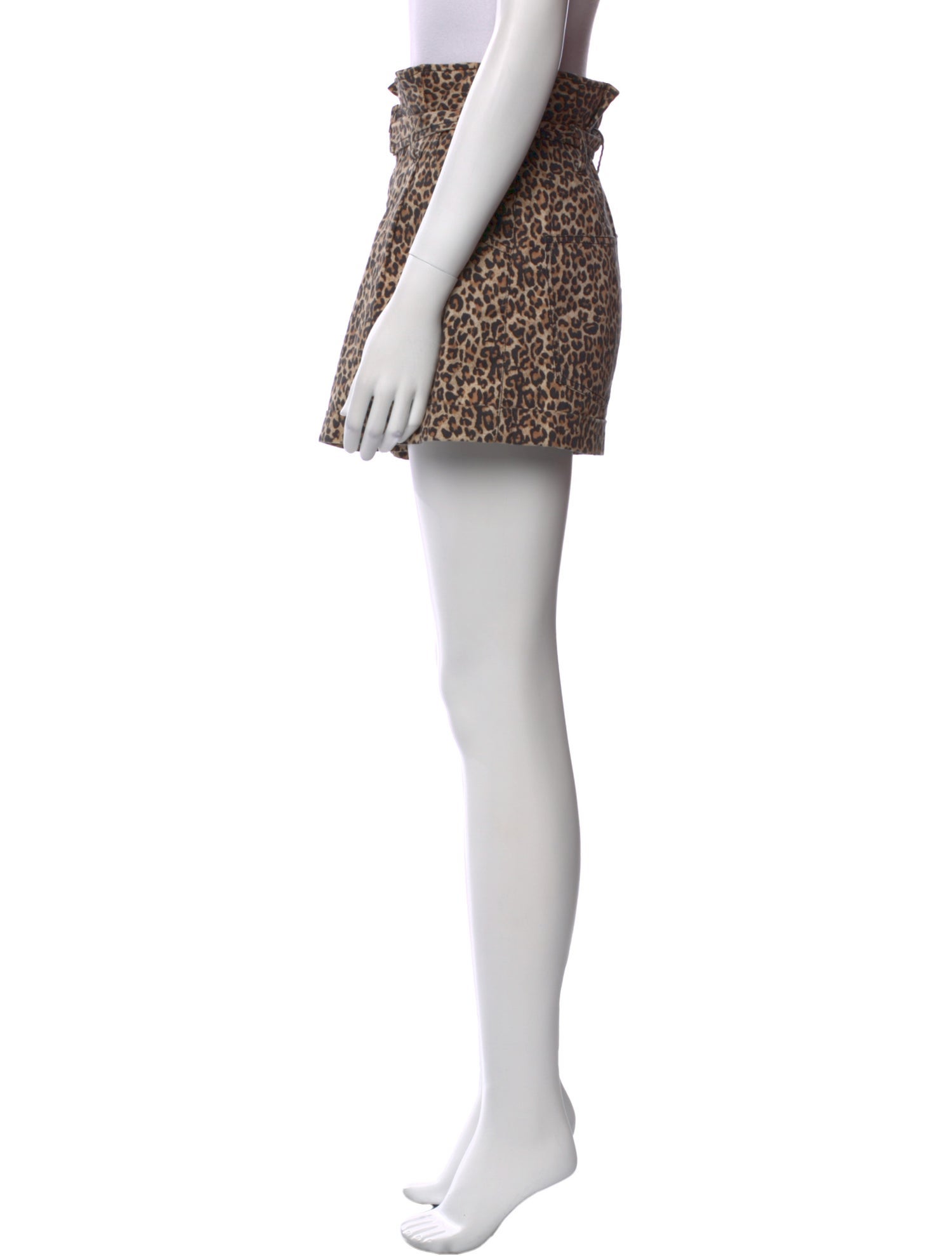 Marissa Webb Animal Print Mini Shorts