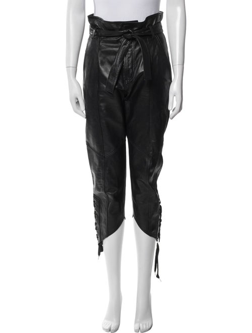 Marissa Webb Lamb Leather Straight Leg Pants