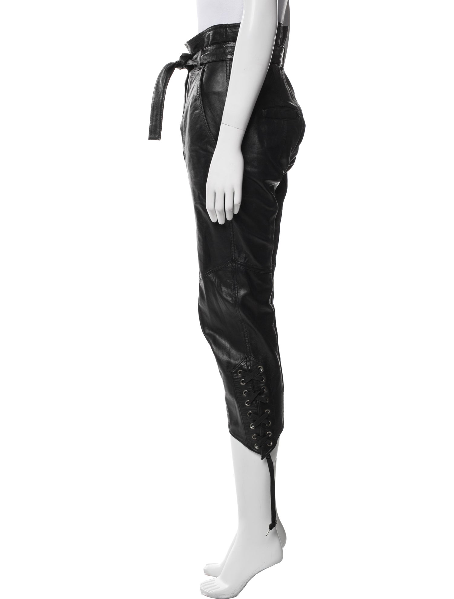 Marissa Webb Lamb Leather Straight Leg Pants