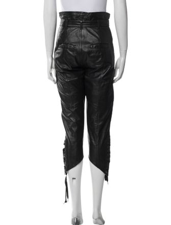 Marissa Webb Lamb Leather Straight Leg Pants