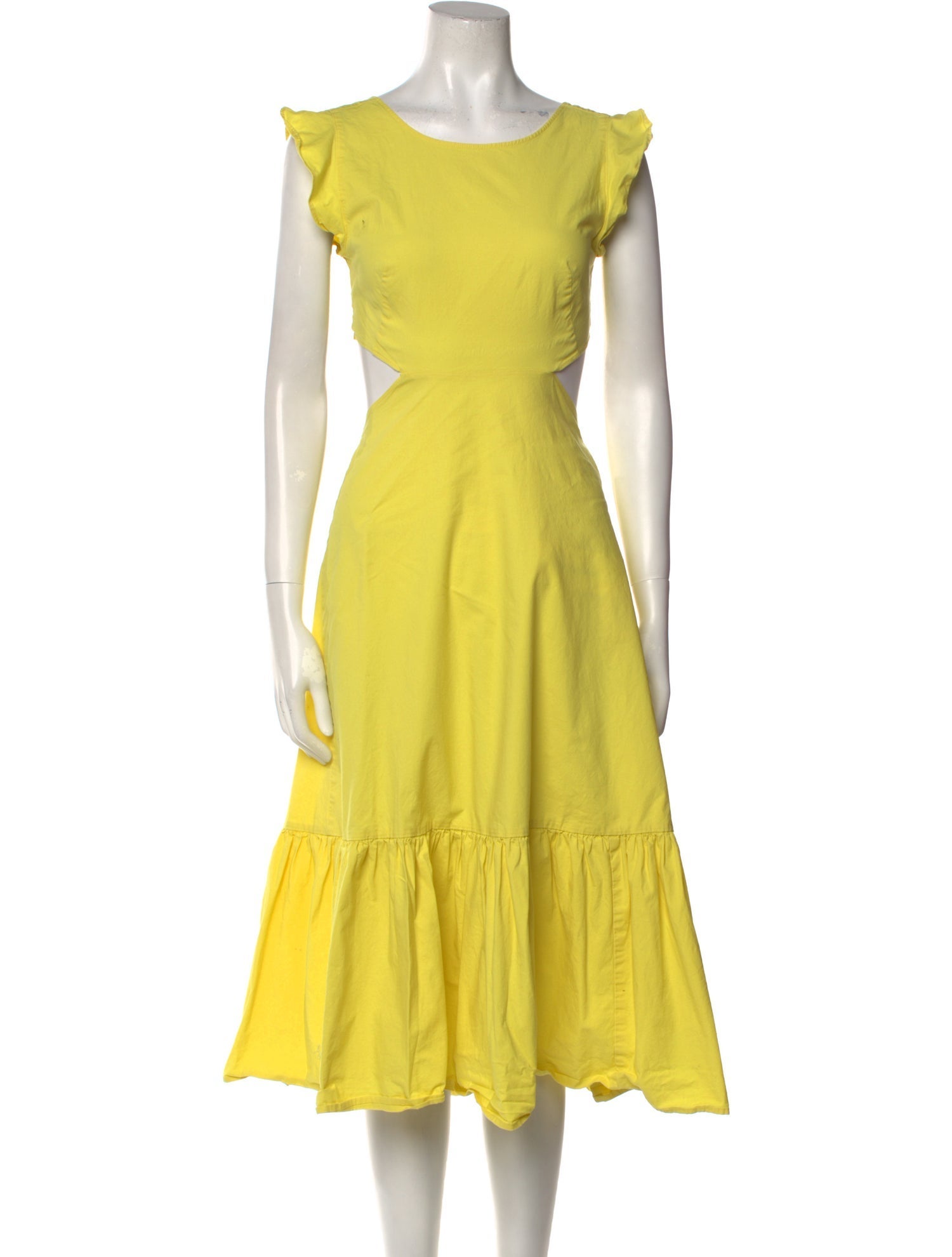 Marissa Webb Scoop Neck Midi Length Dress