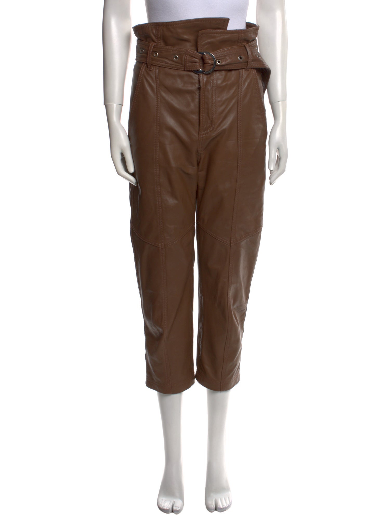 Marissa Webb Lamb Leather Straight Leg Pants