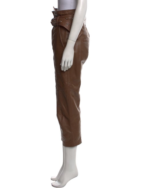 Marissa Webb Lamb Leather Straight Leg Pants