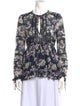 Marissa Webb Silk Floral Print Blouse