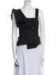 Marissa Webb Square Neckline Sleeveless Crop Top