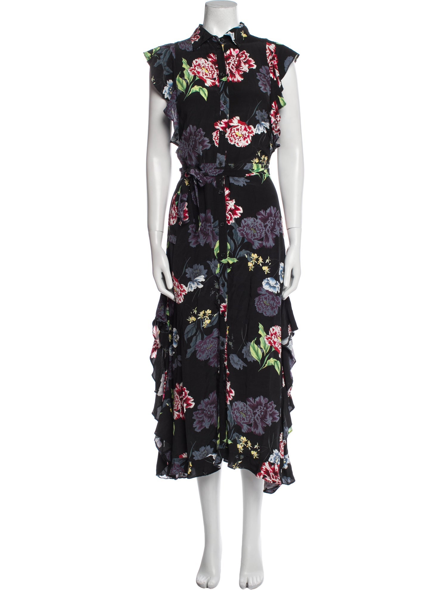 Marissa Webb Floral Print Long Dress