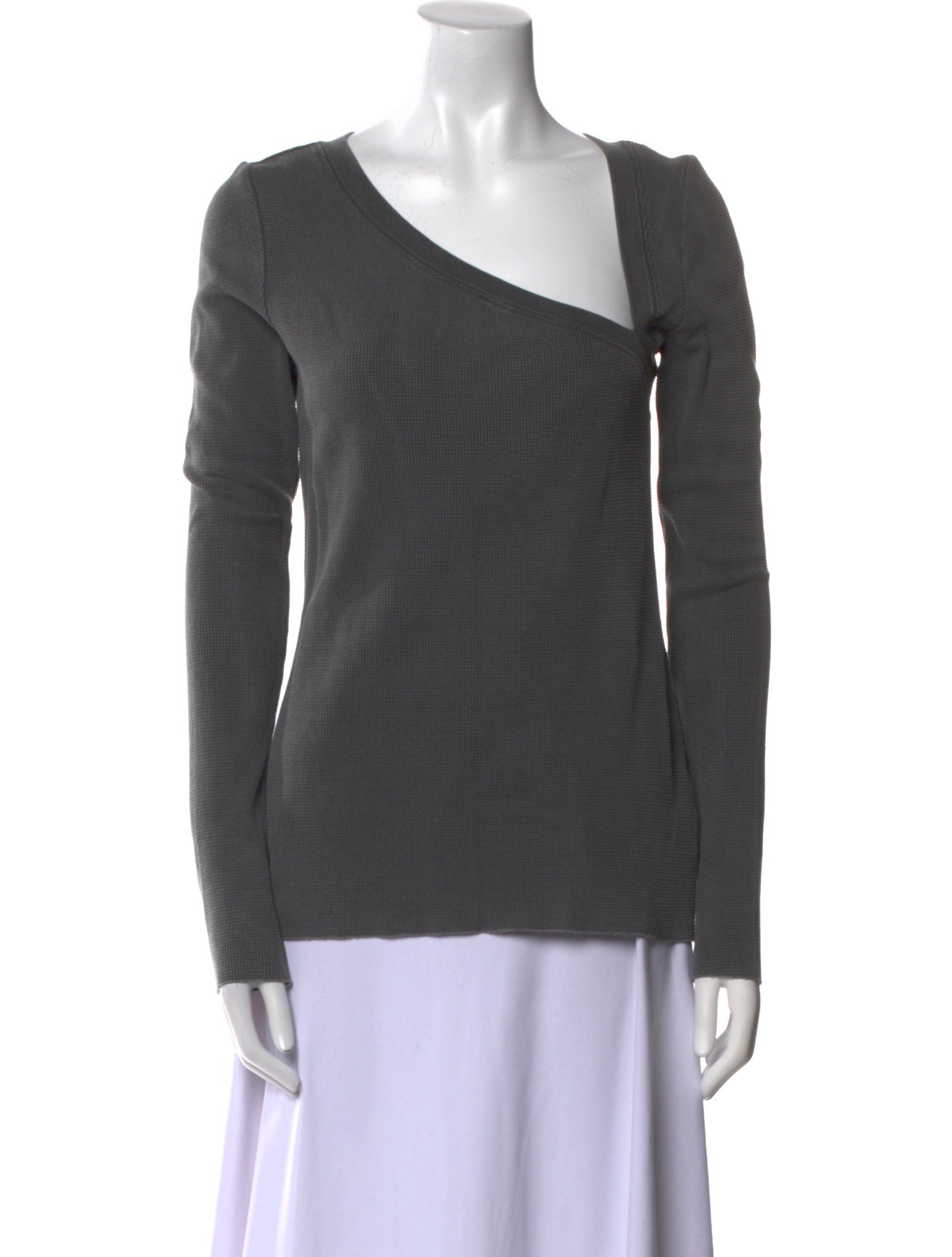 Marissa Webb One-Shoulder Long Sleeve Top