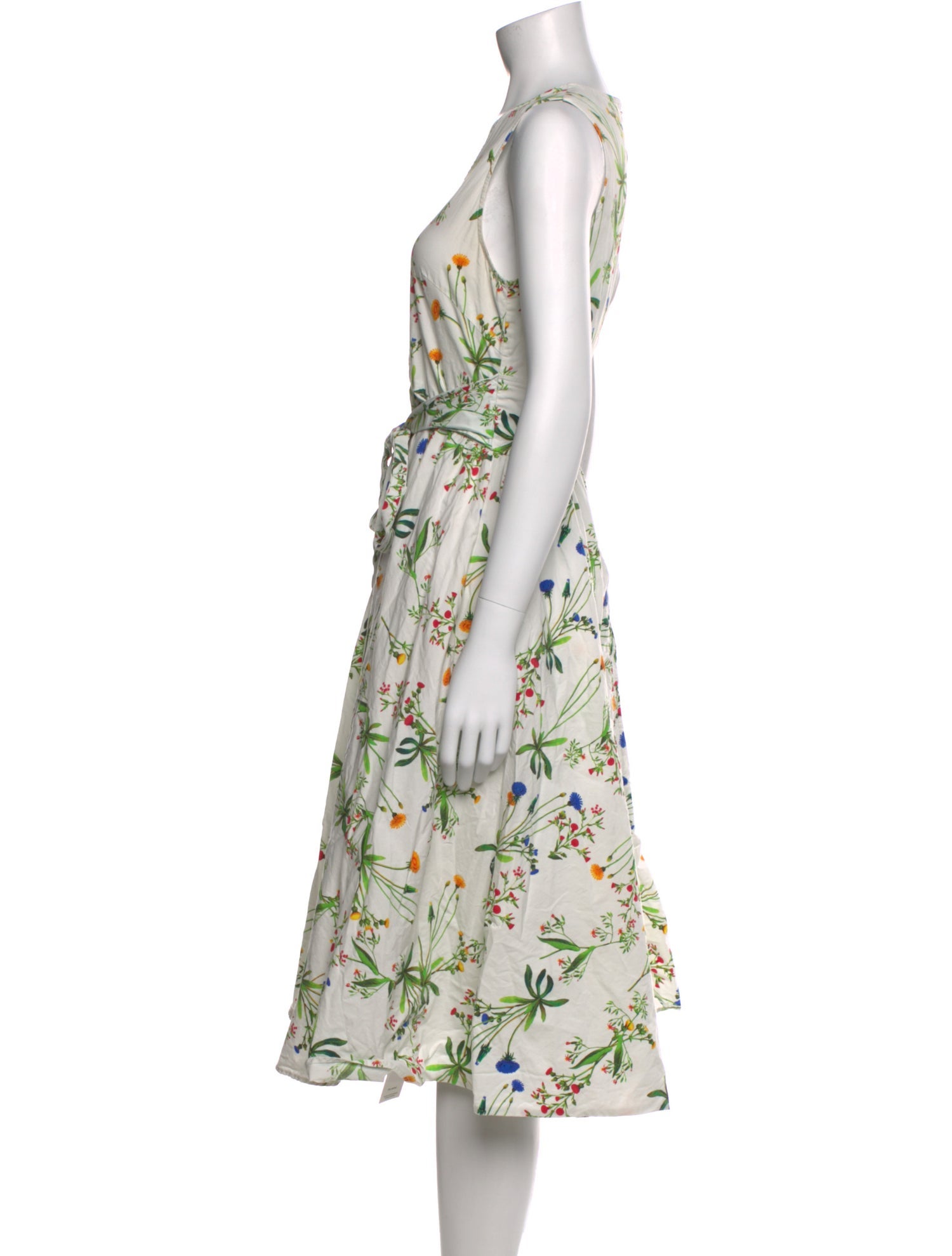 Marissa Webb Floral Print Midi Length Dress
