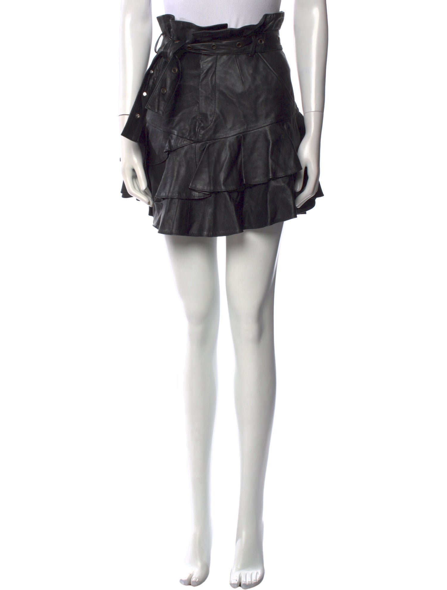 Marissa Webb Lamb Leather Mini Skirt