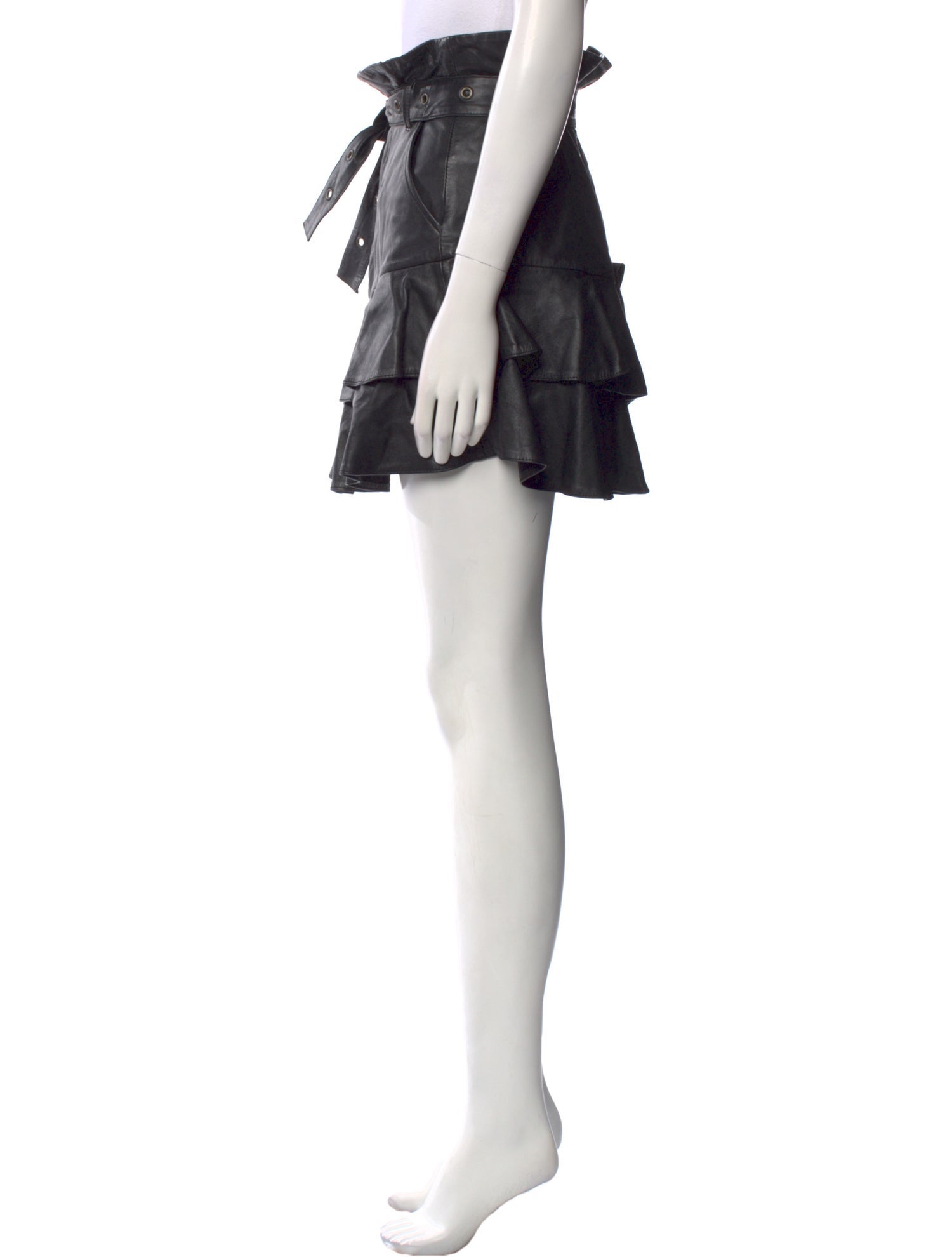 Marissa Webb Lamb Leather Mini Skirt