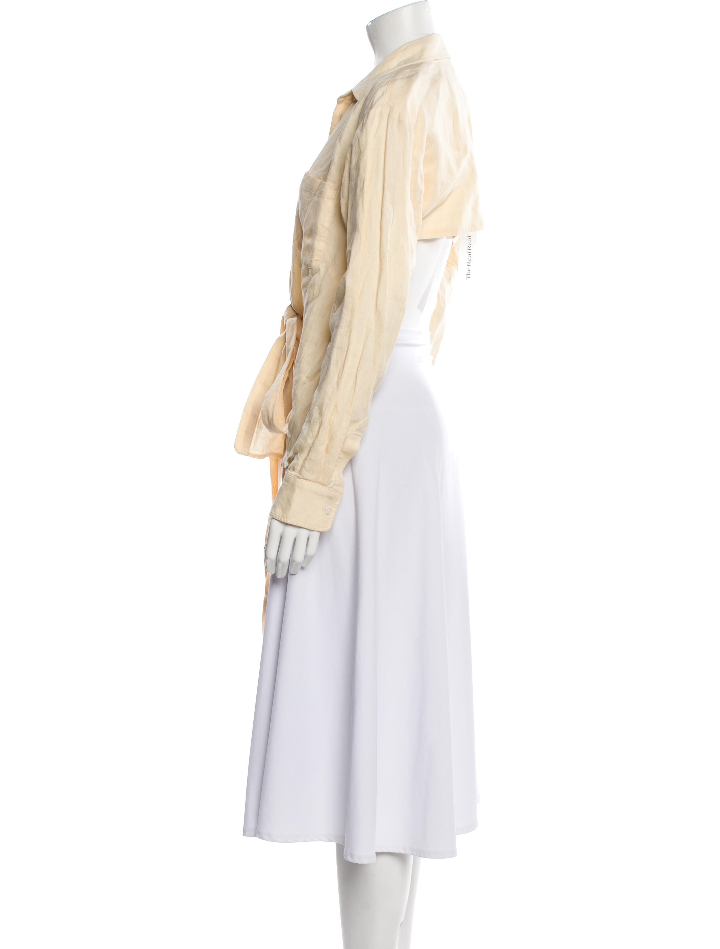 Marissa Webb Linen V-Neck Blouse w/ Tags