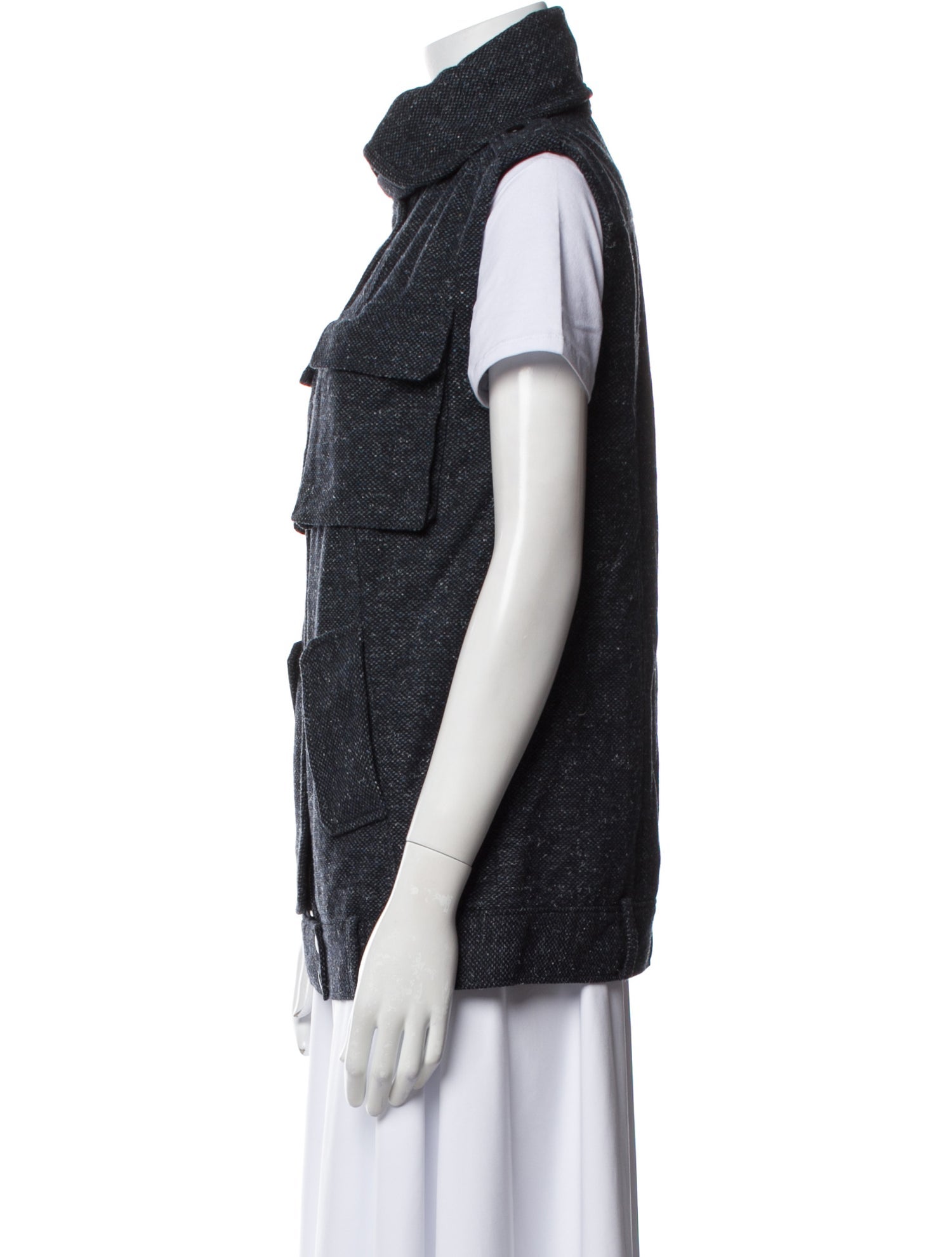 Marissa Webb Wool Floral Print Vest