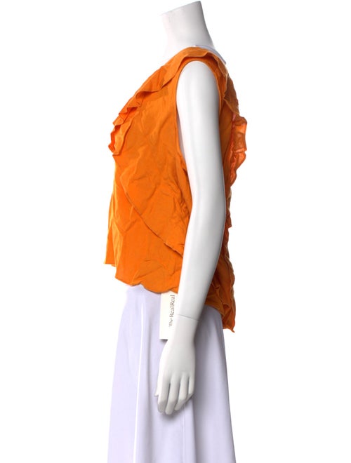 Marissa Webb V-Neck Sleeveless Crop Top