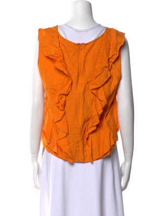Marissa Webb V-Neck Sleeveless Crop Top