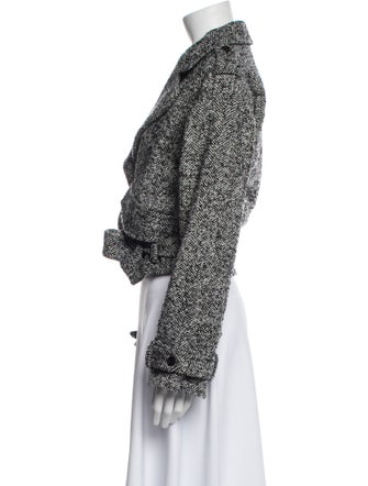 Marissa Webb Wool Tweed Pattern Evening Jacket