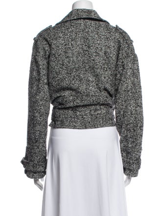 Marissa Webb Wool Tweed Pattern Evening Jacket