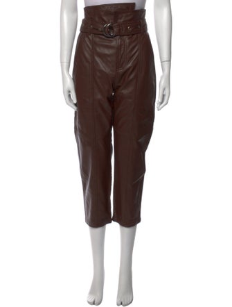 Marissa Webb Lamb Leather Straight Leg Pants